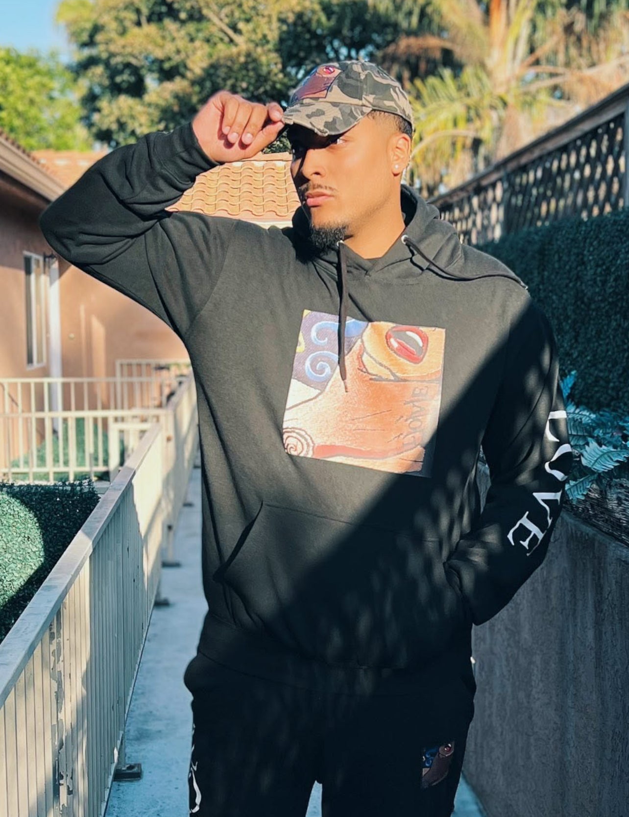 “New” Faded Black Army Fatigue LOVE Dad Hat
