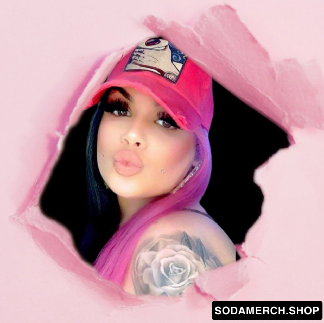“NEW” HOT PINK LOVE Dad Hat