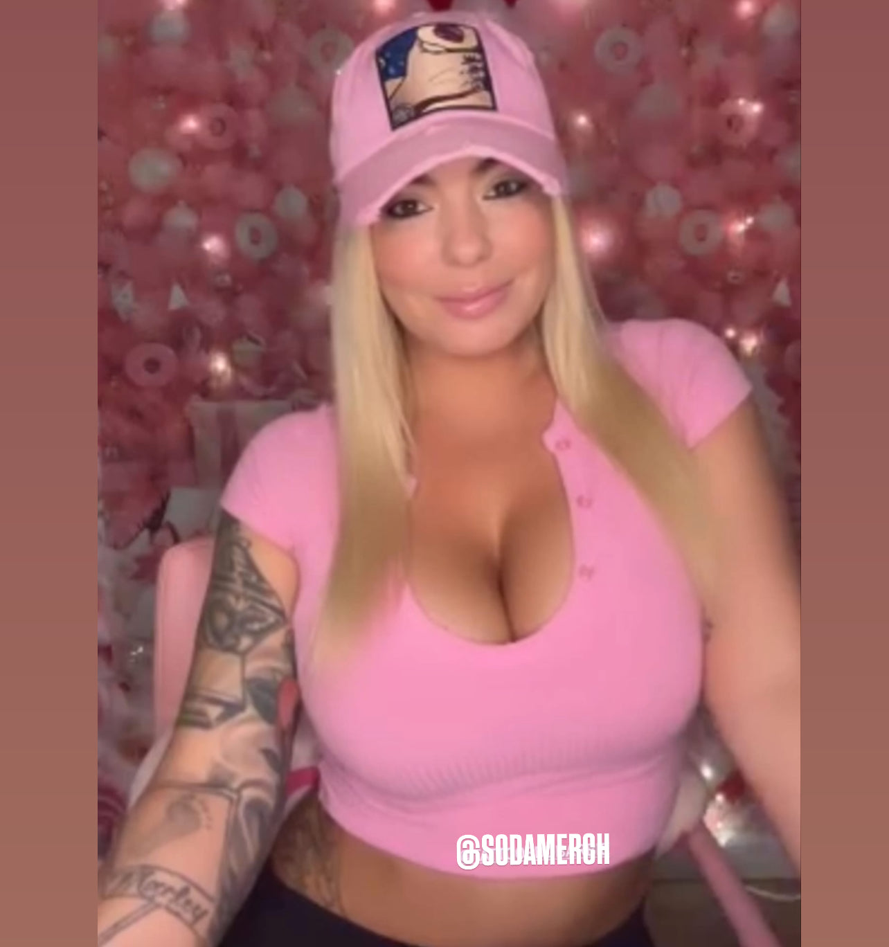 Baby Pink LOVE Dad Hat