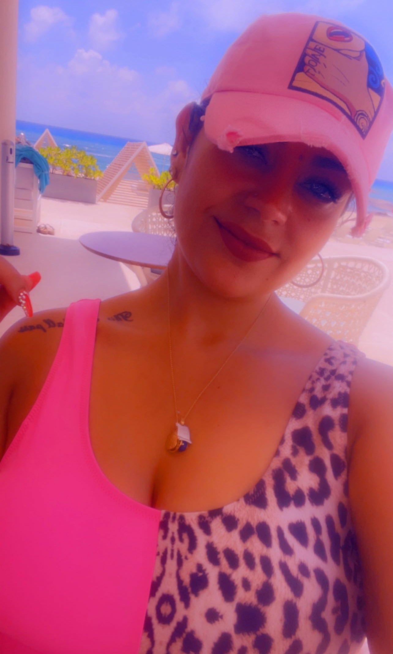 Baby Pink LOVE Dad Hat