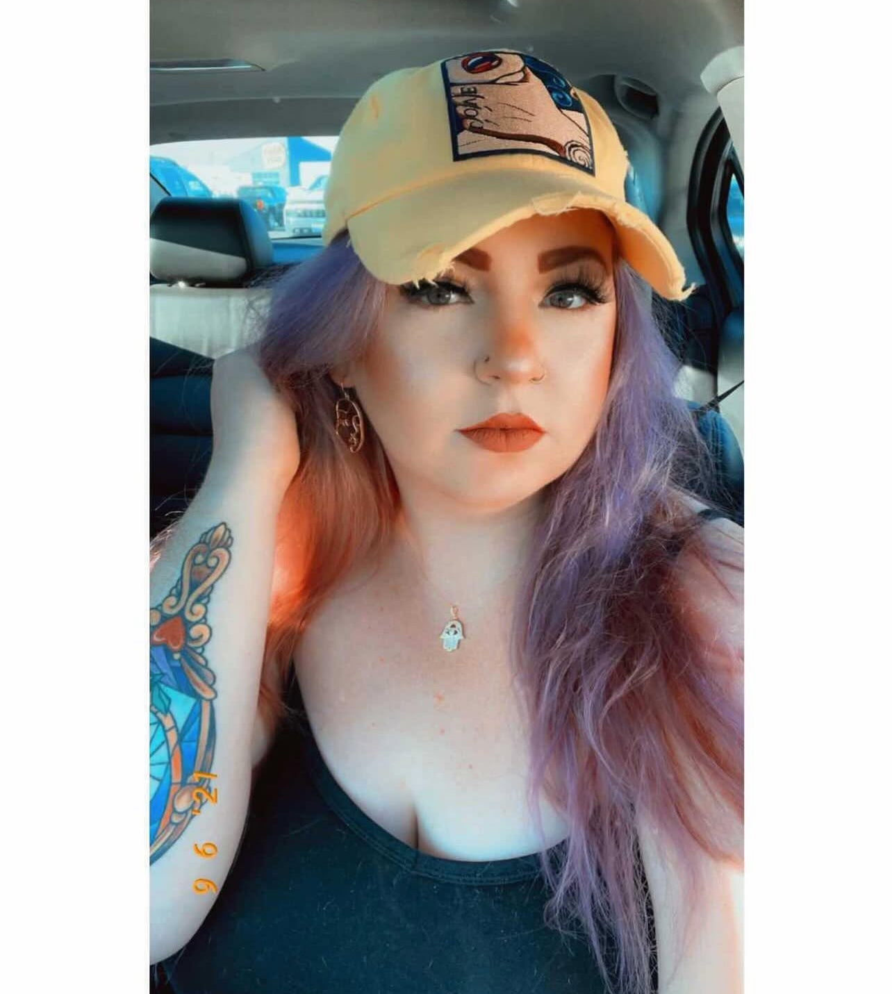 Yellow LOVE Dad Hat