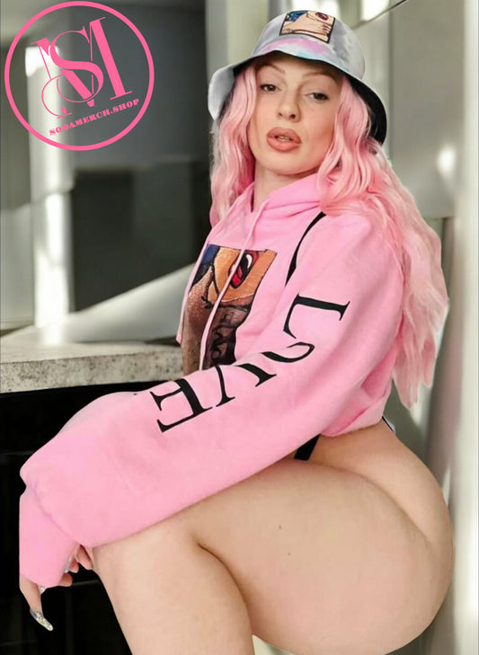 LOVE Crop~Top Hoodies                          (ALL COLORS)