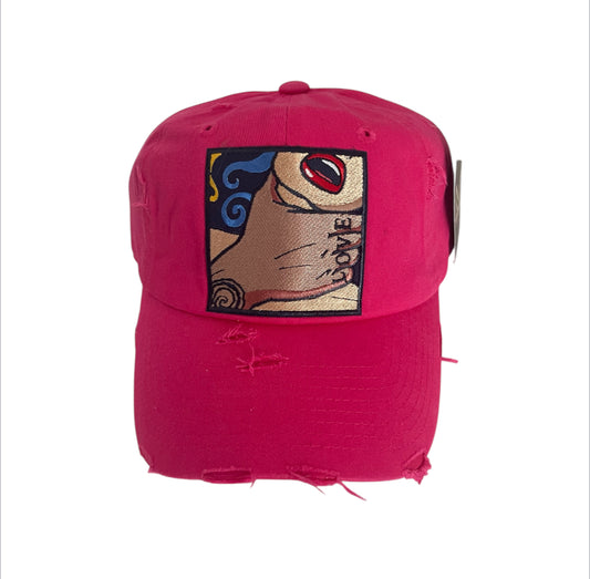“NEW” HOT PINK LOVE Dad Hat