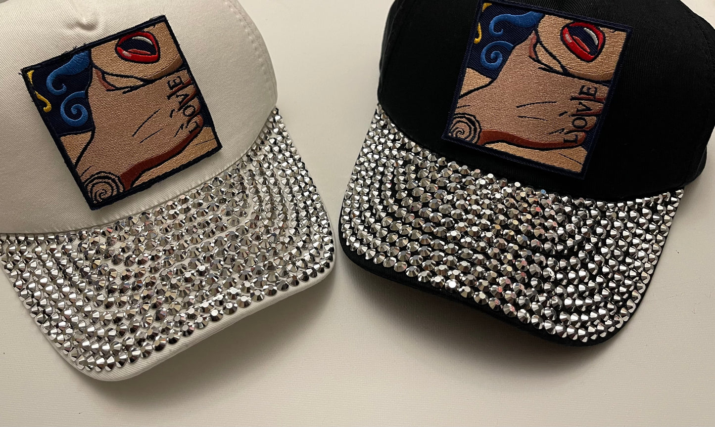 “Limited Edition” Custom-made Bedazzled LOVE Hats