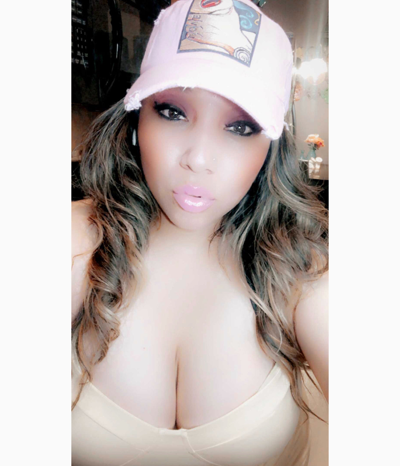 Baby Pink LOVE Dad Hat
