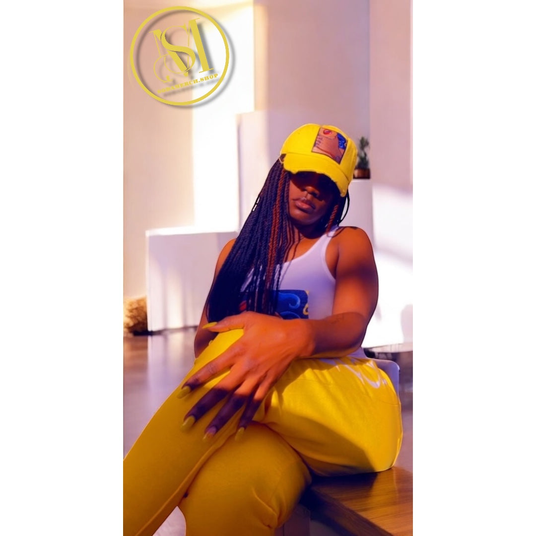 Yellow LOVE Dad Hat