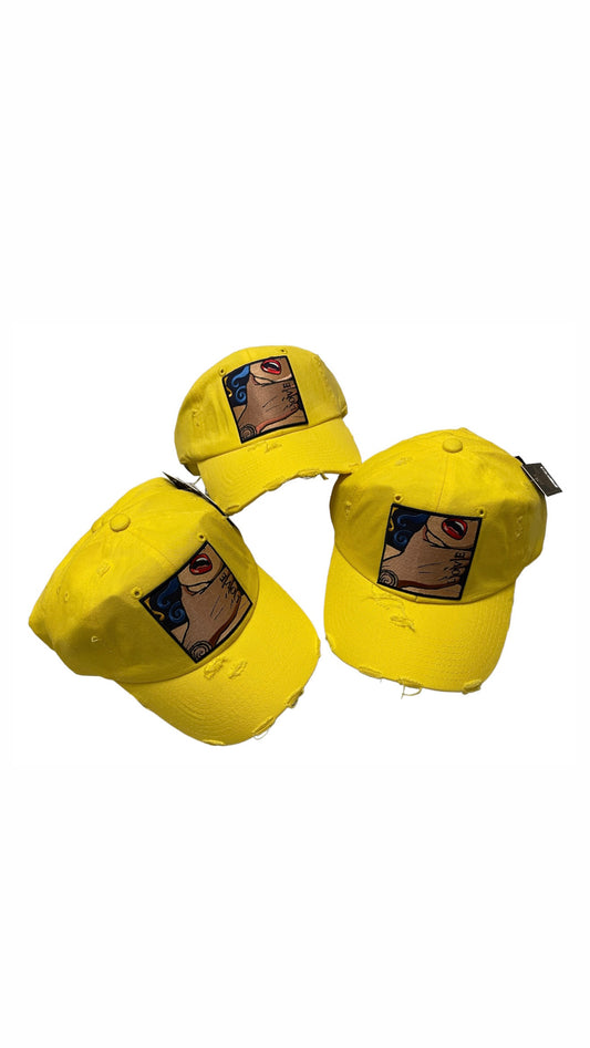 Yellow LOVE Dad Hat